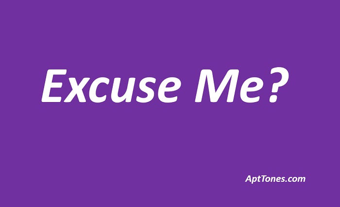 funny responses to excuse me