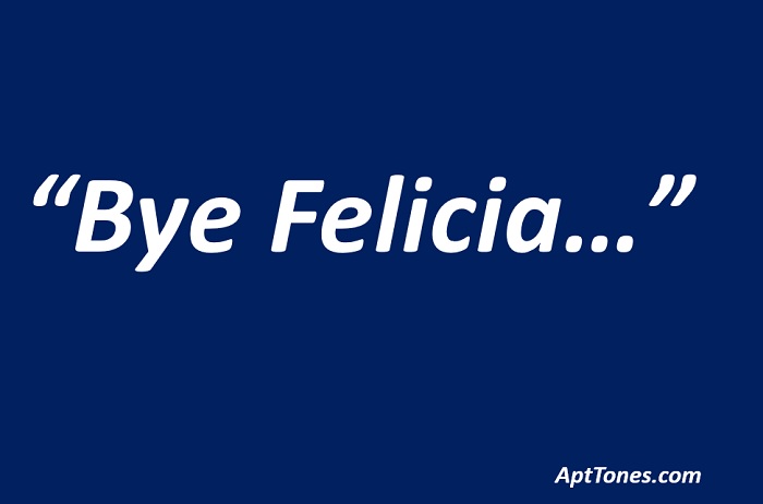 what to say when someone says bye felicia