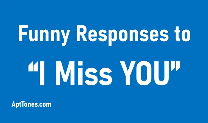 funny responses to i miss you