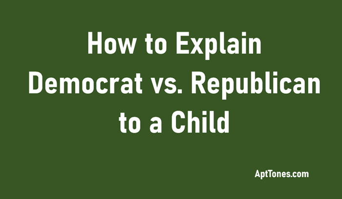 how to explain democrat vs republican to a child