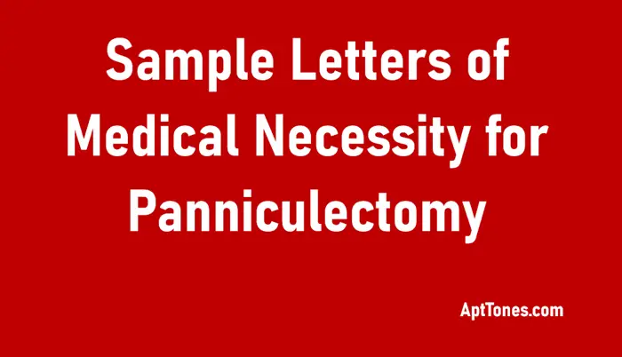 sample letters of medical necessity for panniculectomy