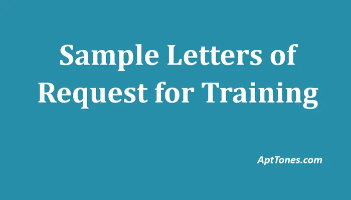 sample letters of request for training