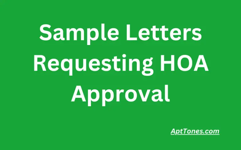 Sample Letters Requesting HOA Approval