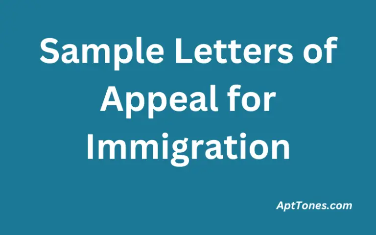 Sample Letters of Appeal for Immigration