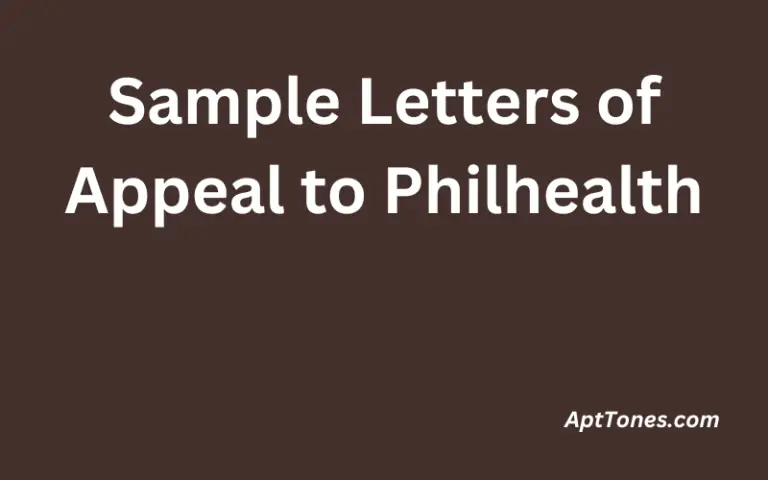 Sample Letters of Appeal to Philhealth