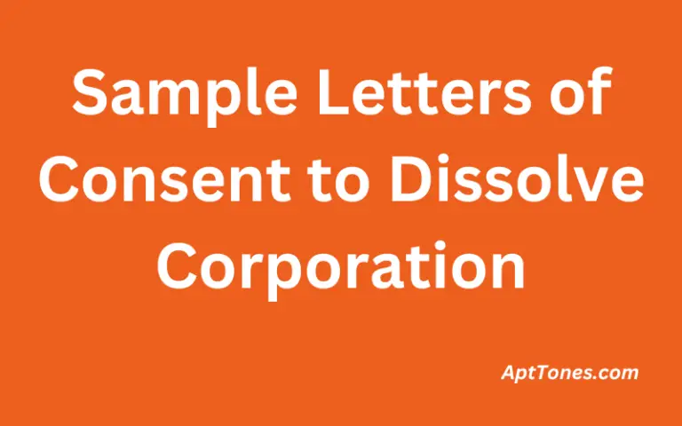 Sample Letters of Consent to Dissolve Corporation