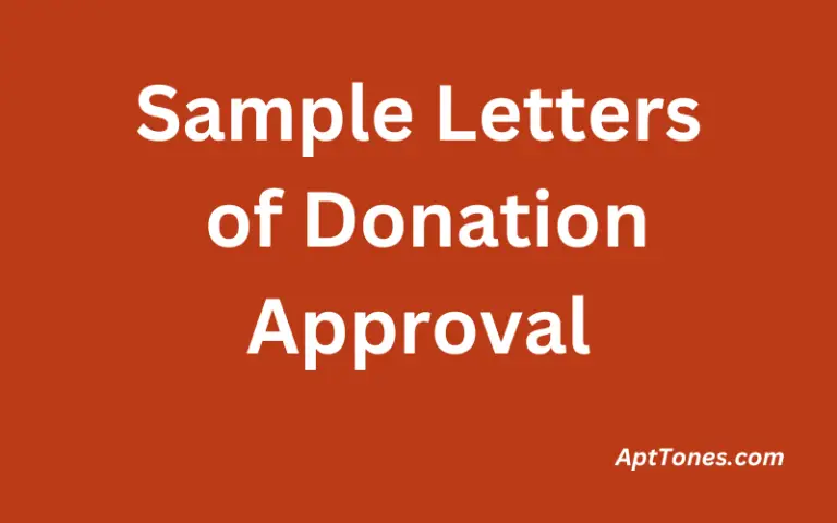 Sample Letters of Donation Approval