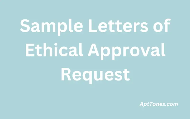 Sample Letters of Ethical Approval Request 