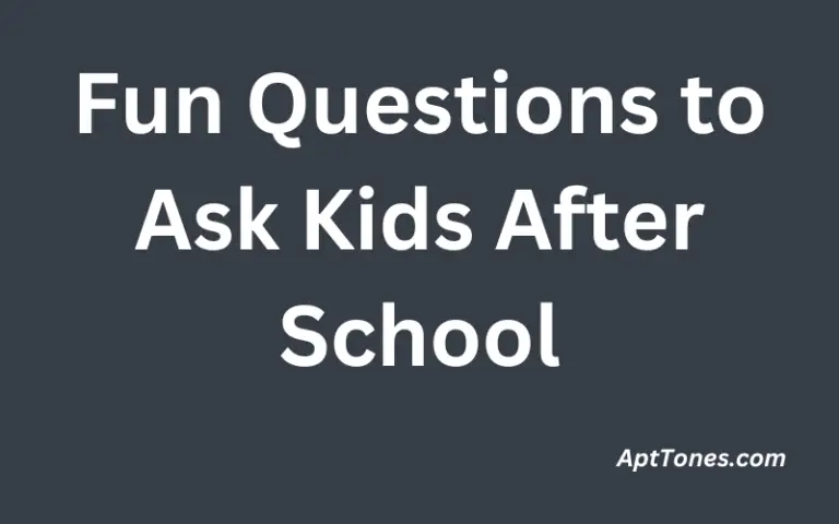 Fun Questions to Ask Kids after School