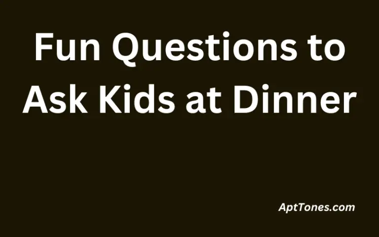 Fun Questions to Ask Kids at Dinner