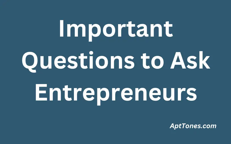 Important Questions to Ask Entrepreneurs