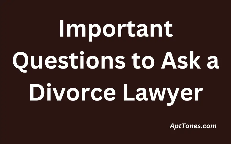 Important Questions to Ask a Divorce Lawyer