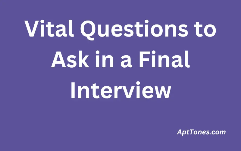 Vital Questions to Ask in a Final Interview