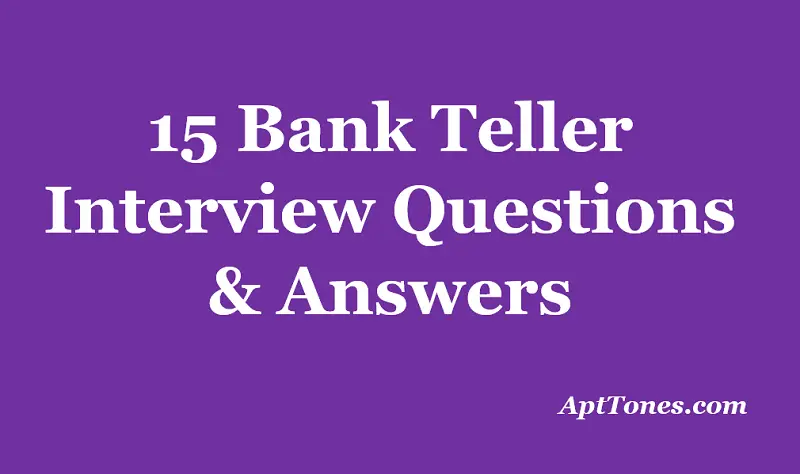 bank teller interview questions