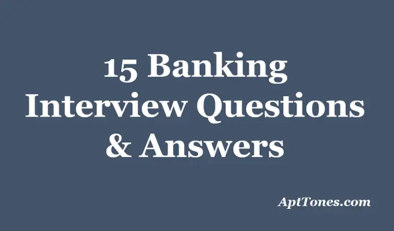 banking interview questions