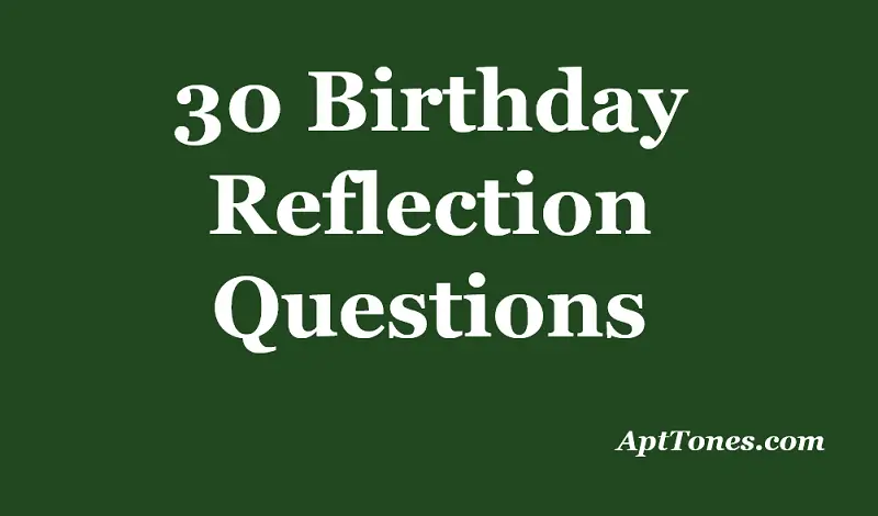 birthday reflection questions