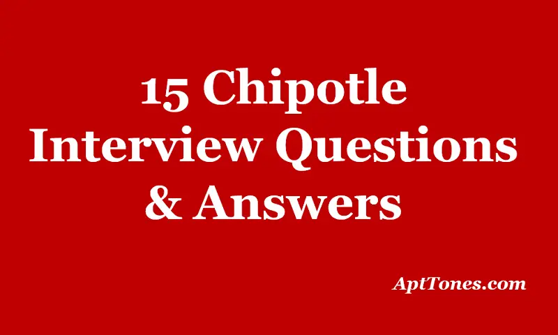 chipotle interview questions