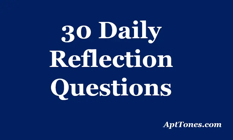 daily reflection questions