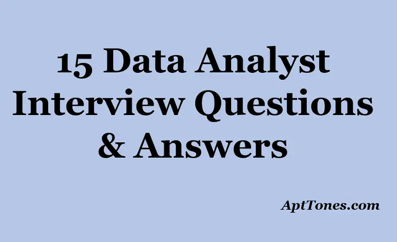 data analyst interview questions