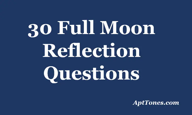 full moon reflection questions