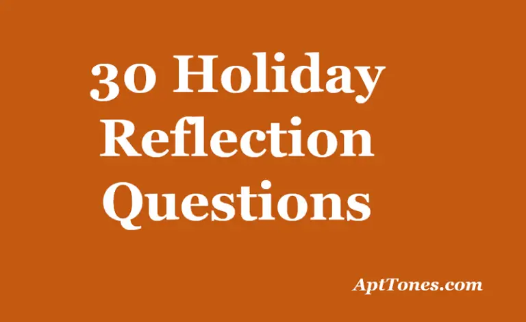 holiday reflection questions