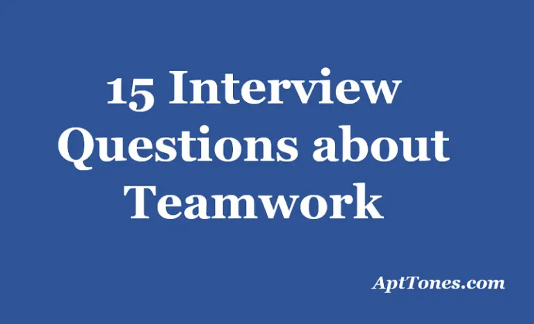interview questions about teamwork