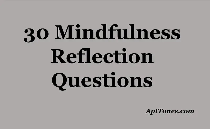 mindfulness reflection questions