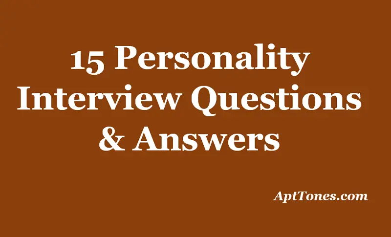 personality interview questions