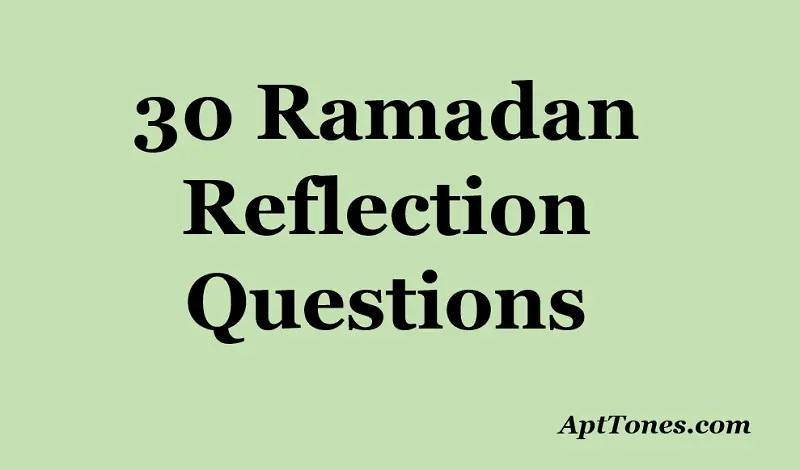 ramadan reflection questions