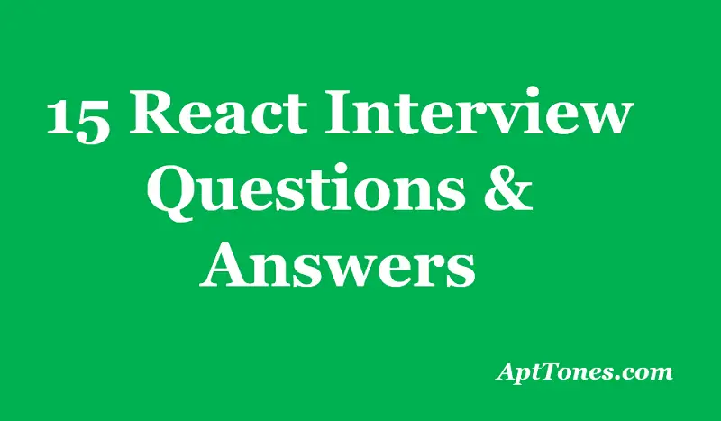 react interview questions