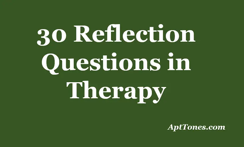 reflection questions in therapy