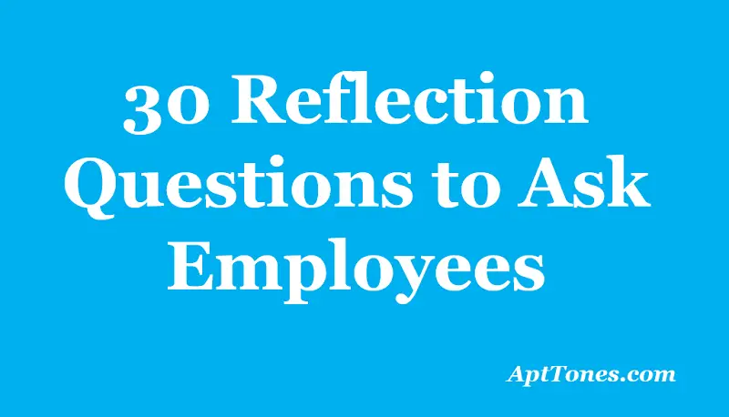 reflection questions to ask employees