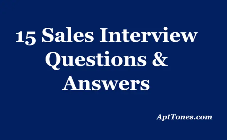 sales interview questions