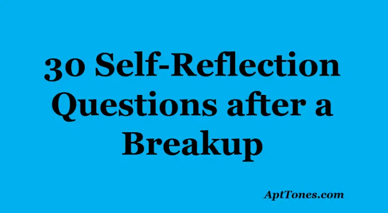 self reflection questions after a breakup