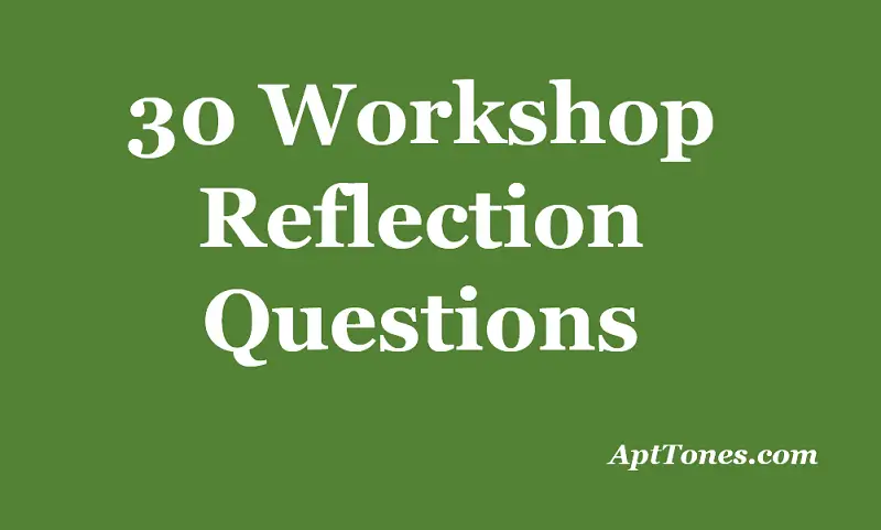 workshop reflection questions