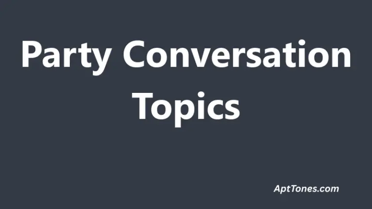 Party Conversation Topics