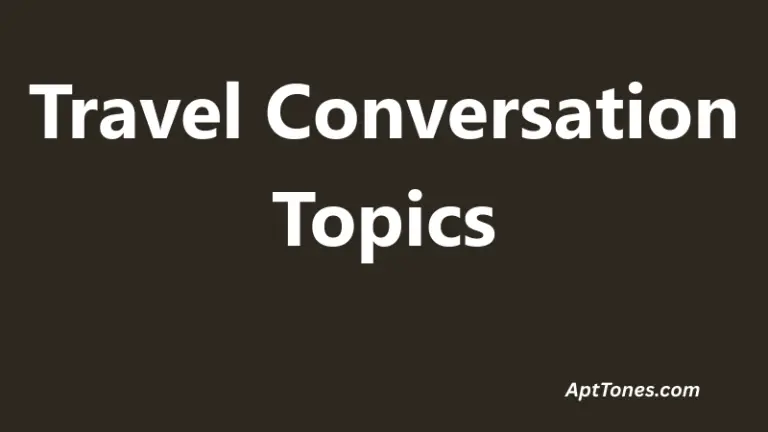 Travel Conversation Topics